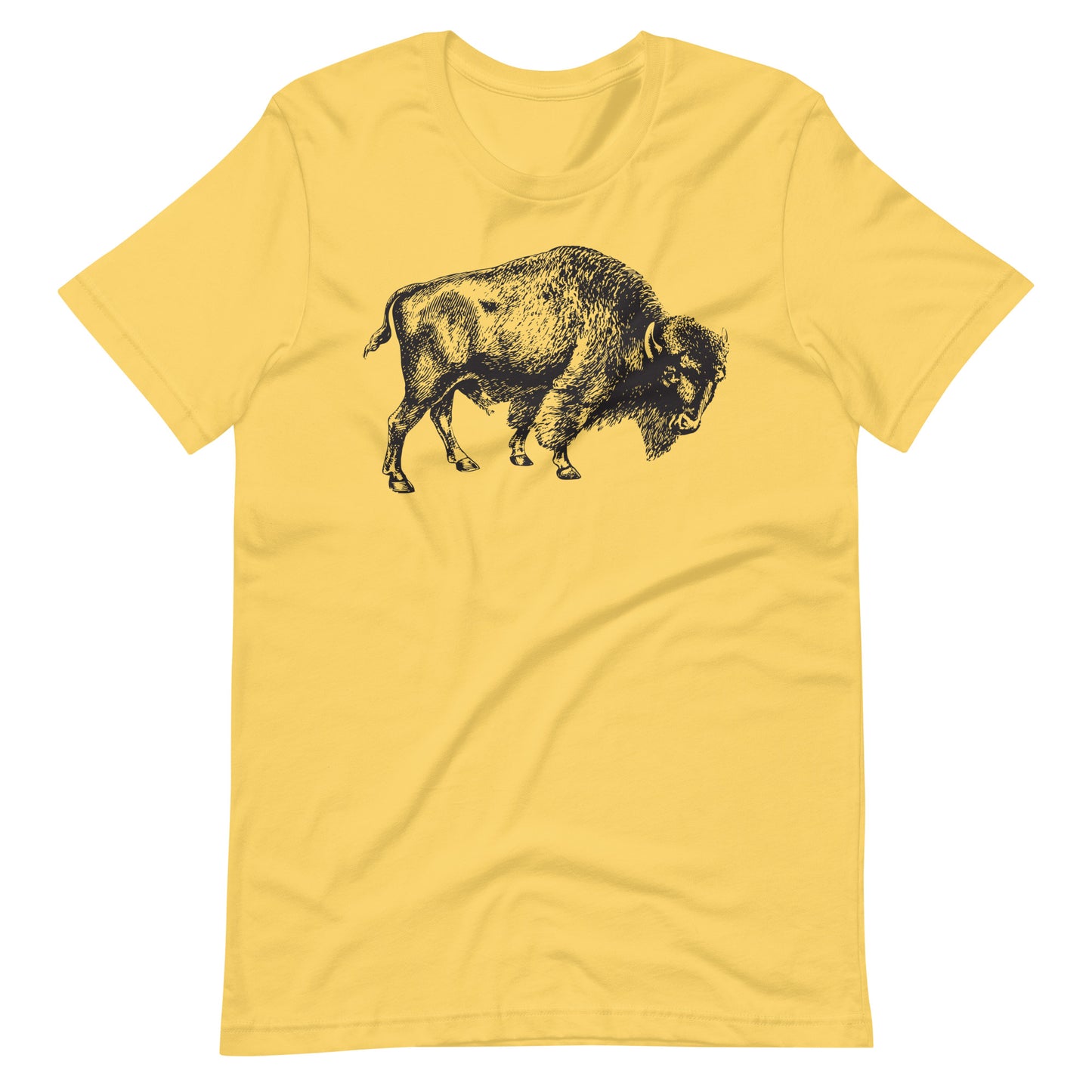 Printagon - Bull 002 - Unisex T-shirt - Yellow / S