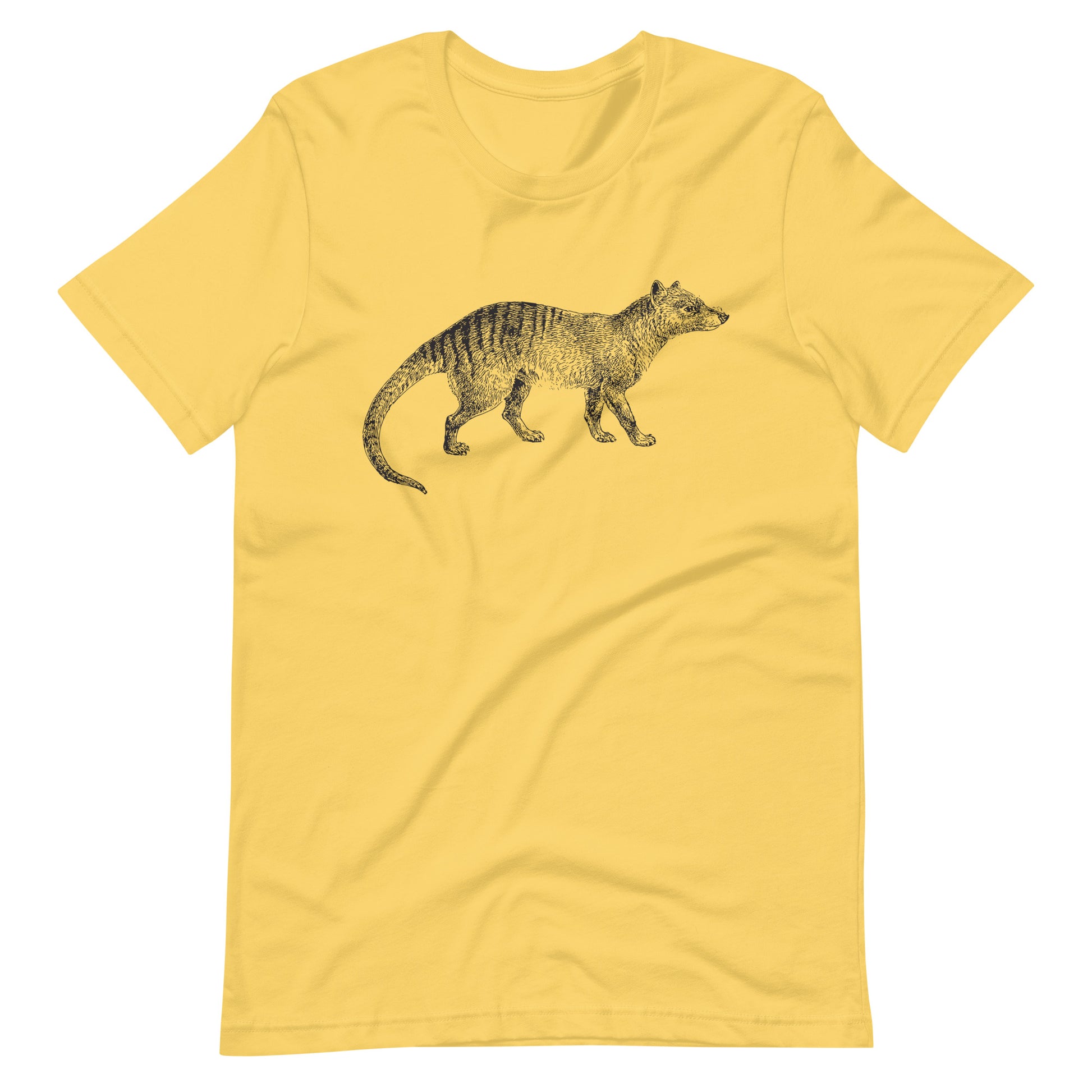 Printagon - Tasmanian Wolf - Unisex T-shirt - Yellow / S