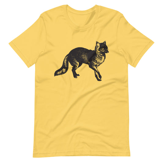 Printagon - Arctic Fox - Unisex T-shirt - Yellow / S