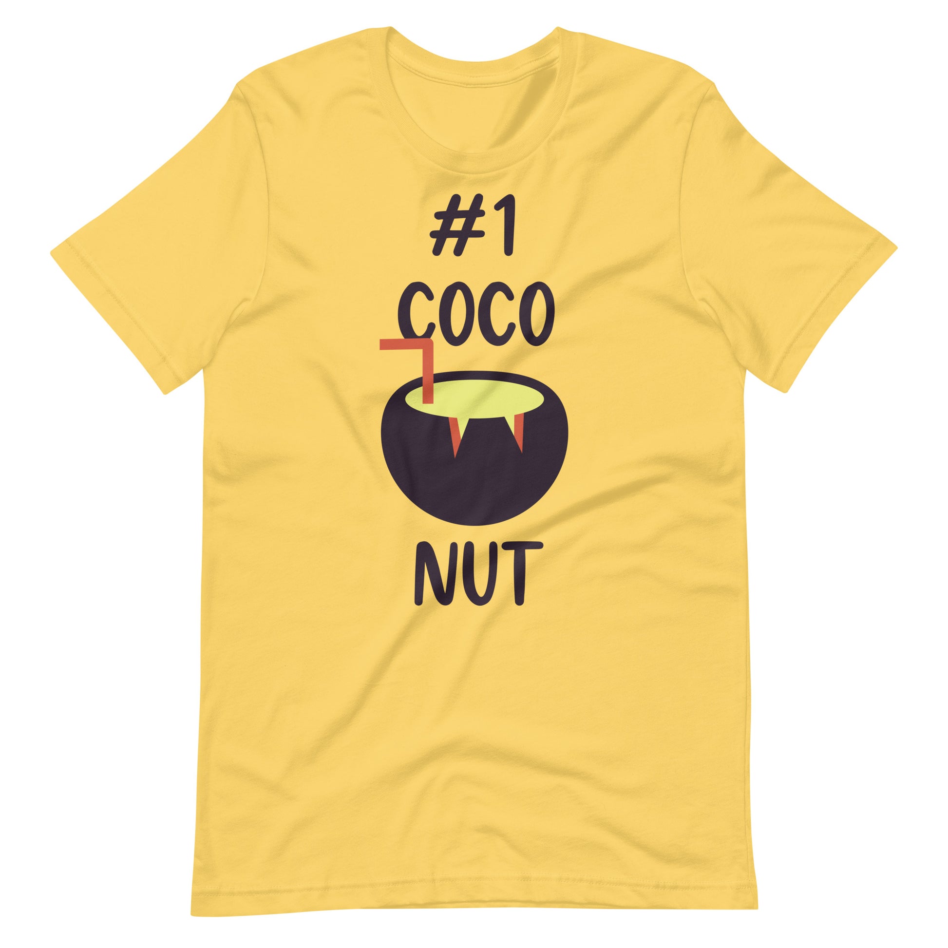 Printagon - Coconut #1 - Unisex T-shirt - Yellow / S