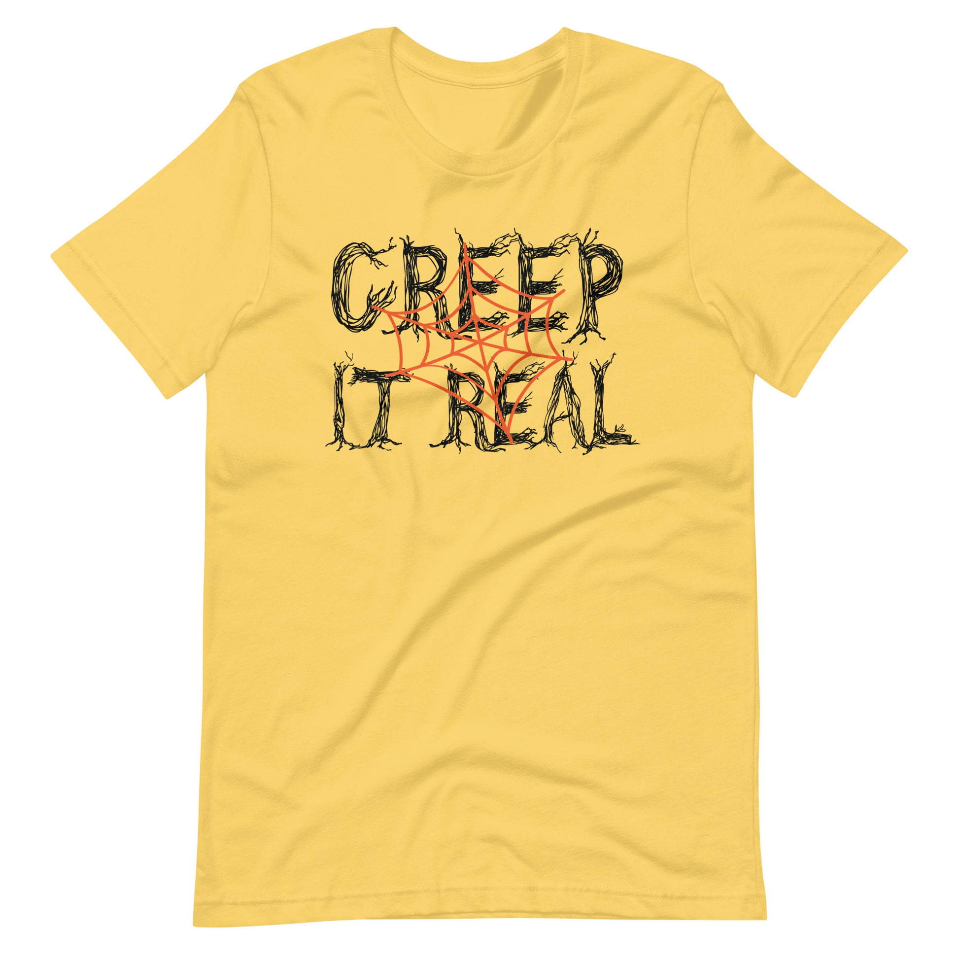 Printagon - Creep It Real - Unisex T-shirt - Yellow / S