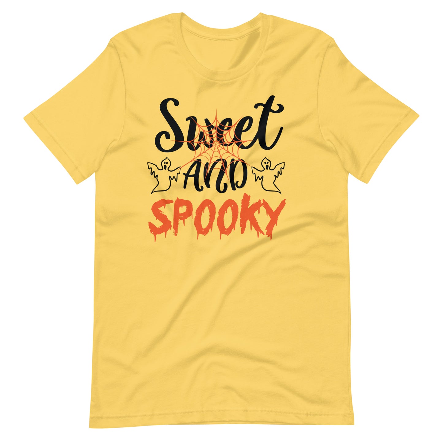 Printagon - Sweet and Spooky - Unisex T-shirt - Yellow / S