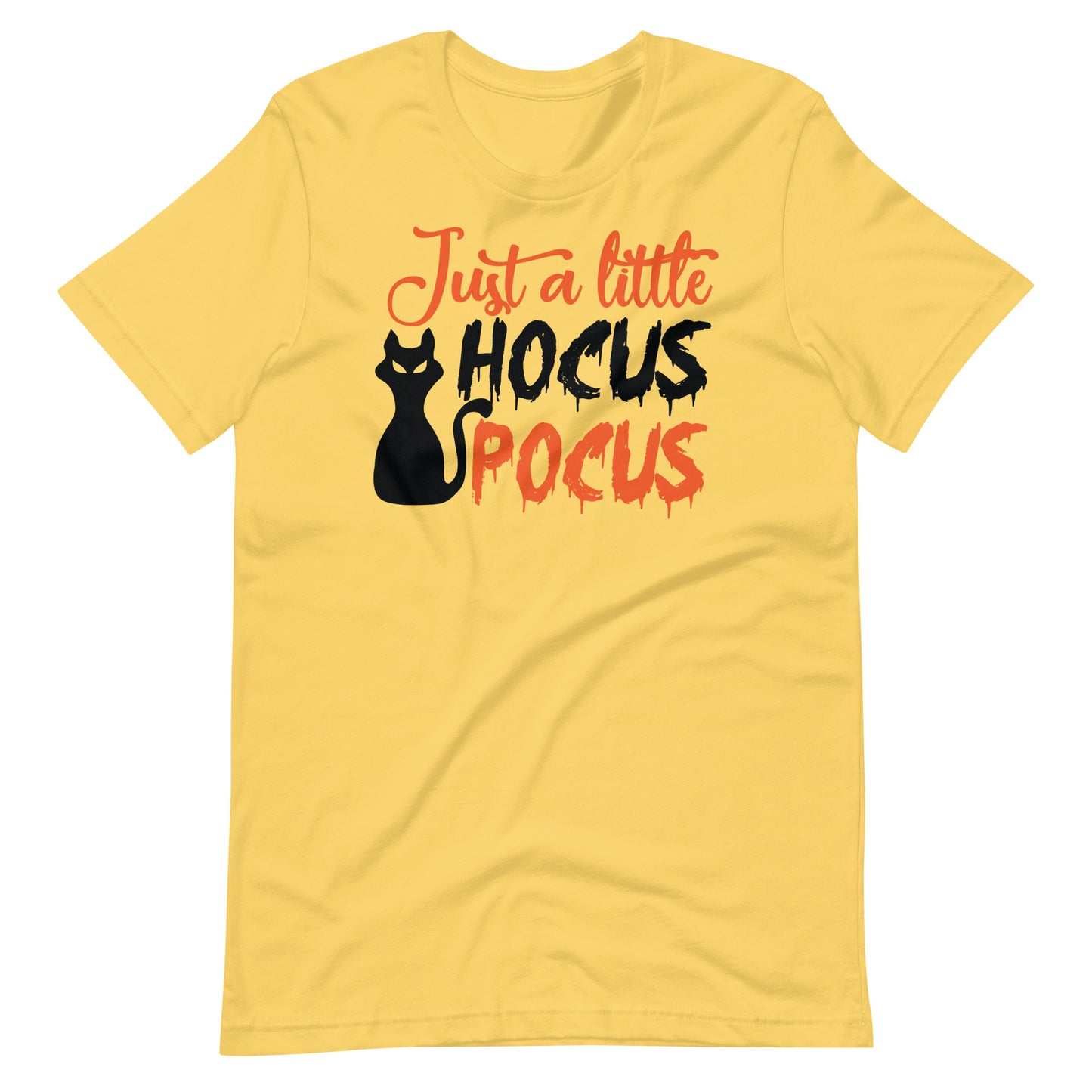 Printagon - Just a Little Hocus Pocus - Unisex T-shirt - Yellow / S