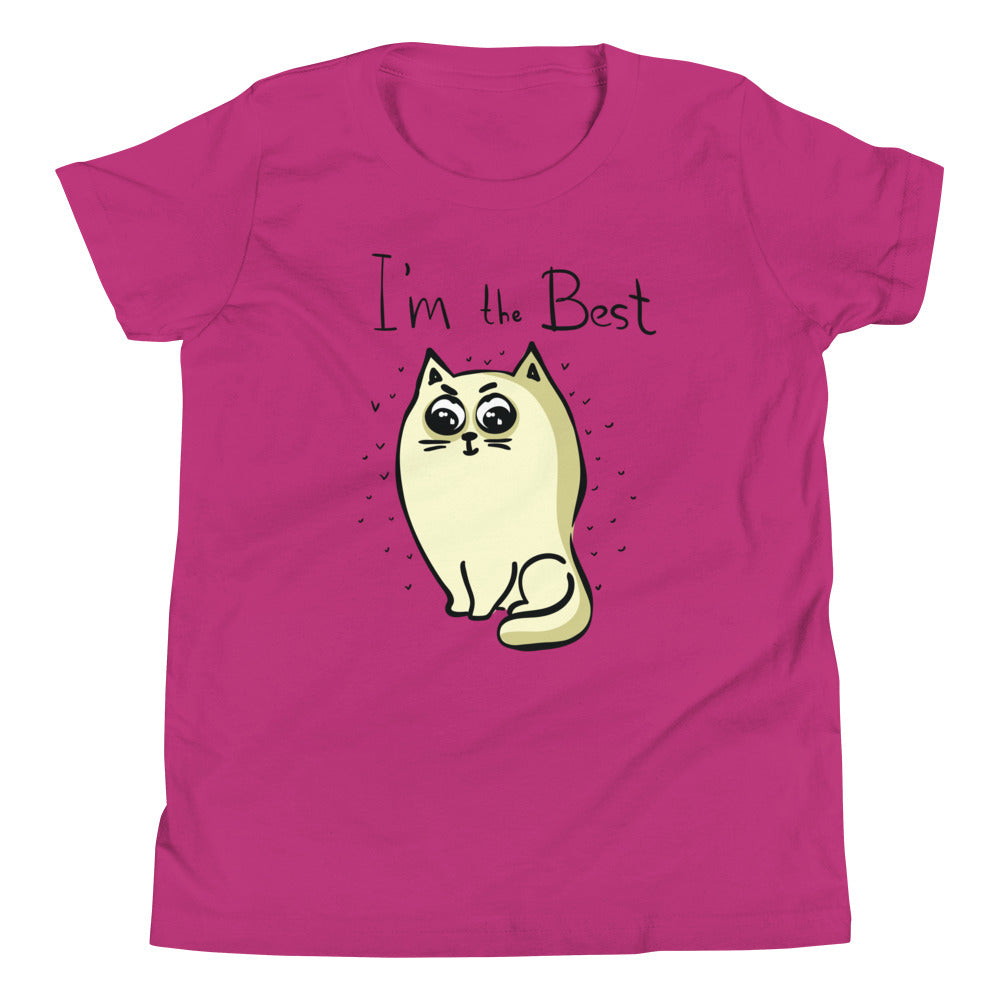 Printagon - I'm The Best - Kids Unisex T-shirt - Berry / S