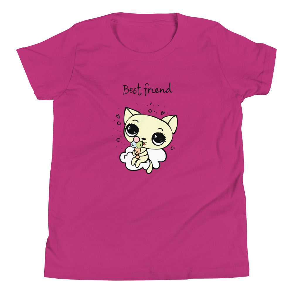 Printagon - Best Friend - Kids Unisex T-shirt - Berry / S