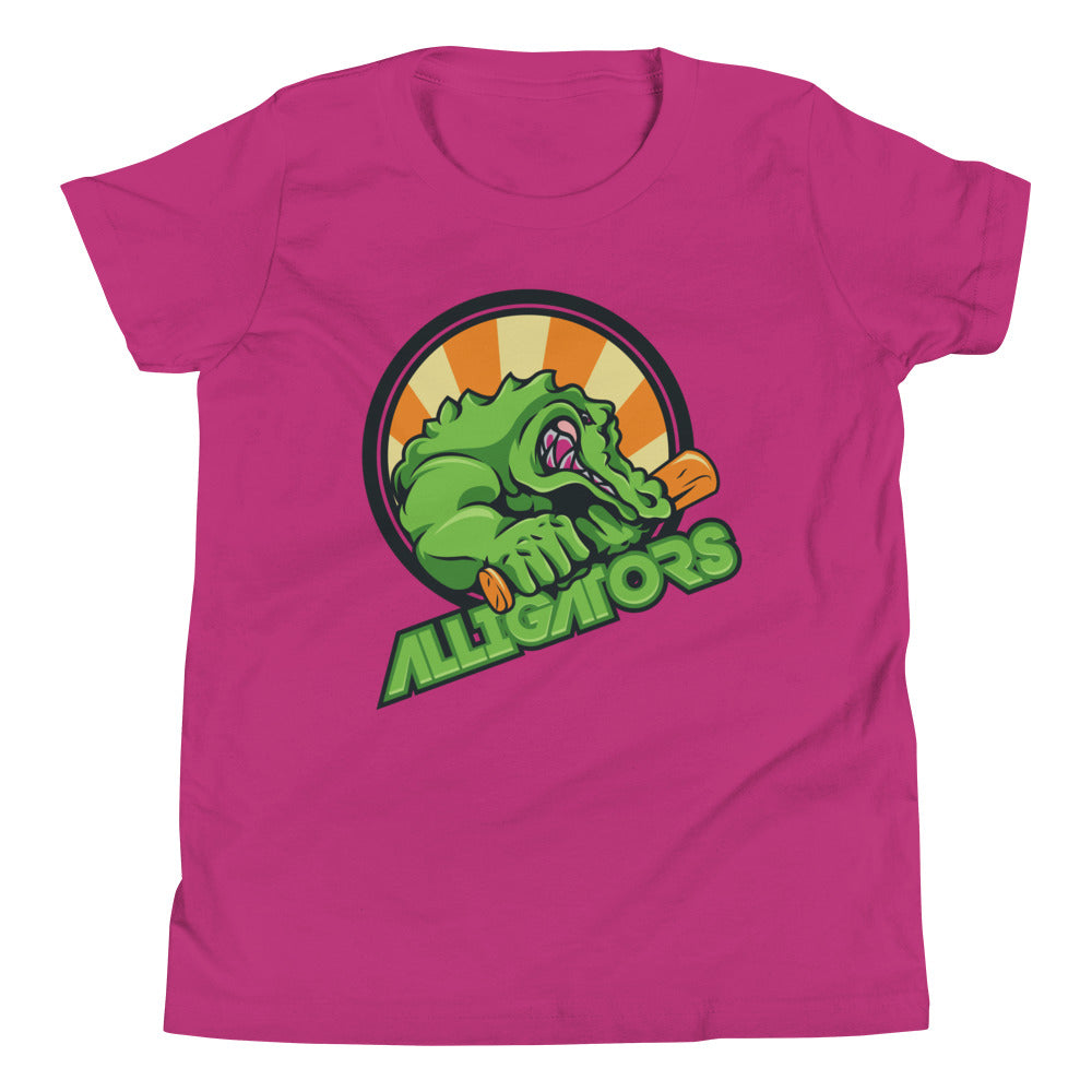 Printagon - Alligators - Kids Unisex T-shirt - Berry / S