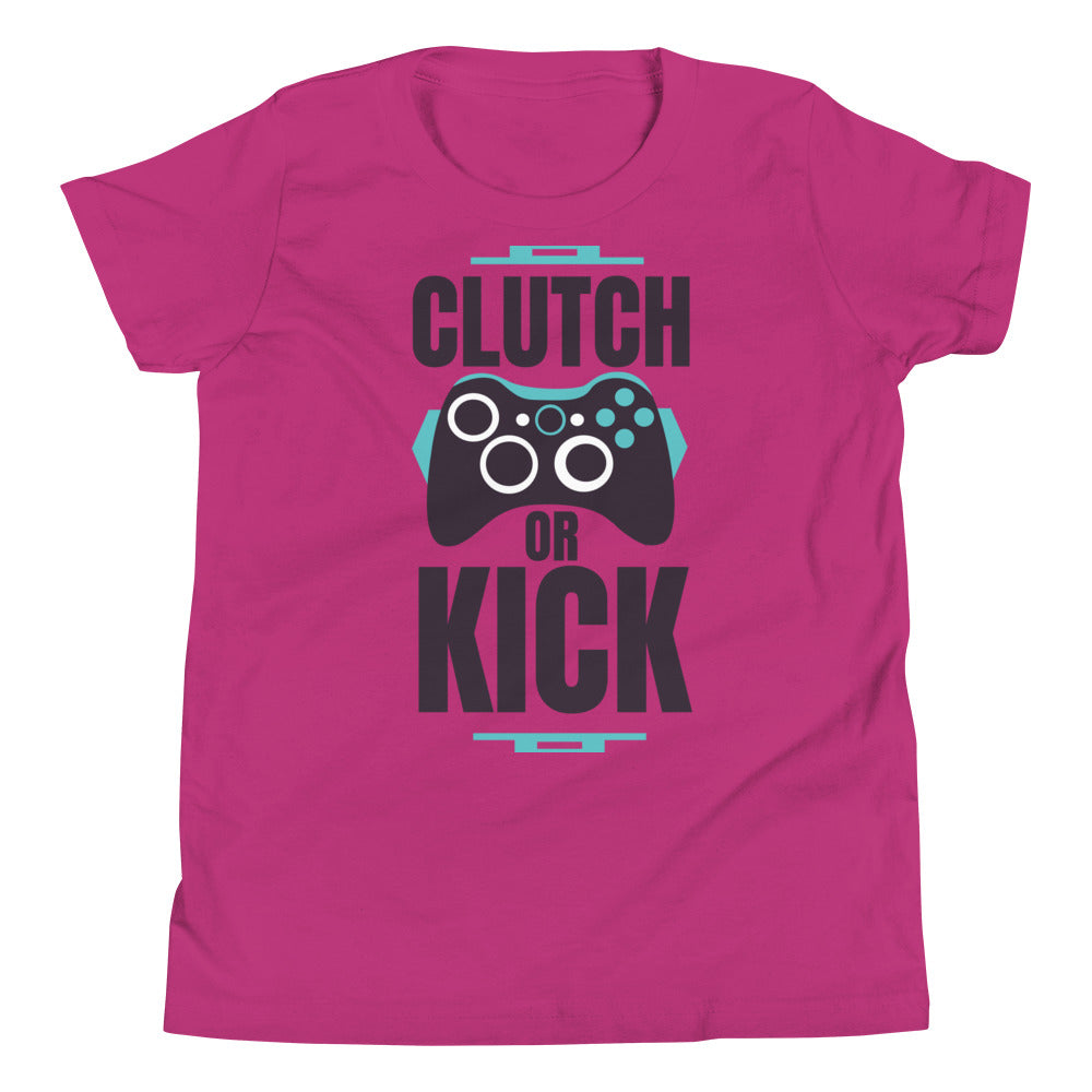 Printagon - Clutch Or Kick - Kids Unisex T-shirt - Berry / S