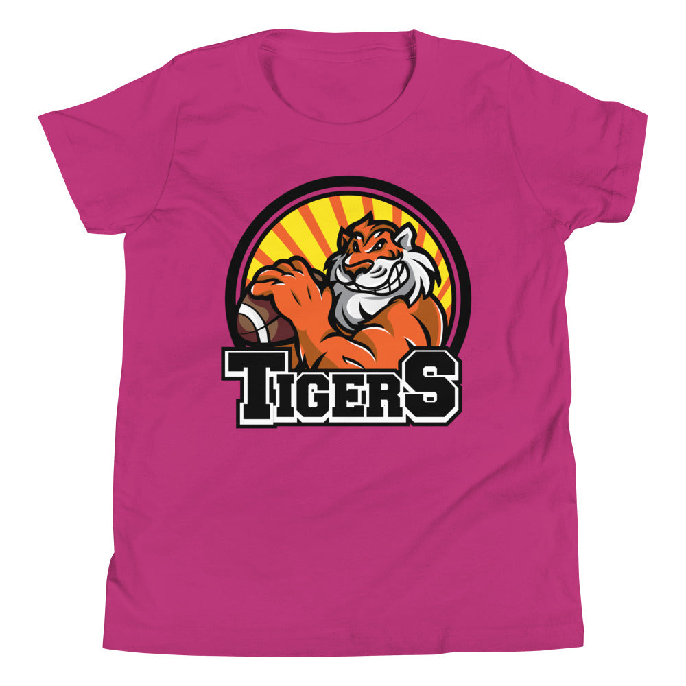 Printagon - Tigers - Kids Unisex T-shirt - Berry / S