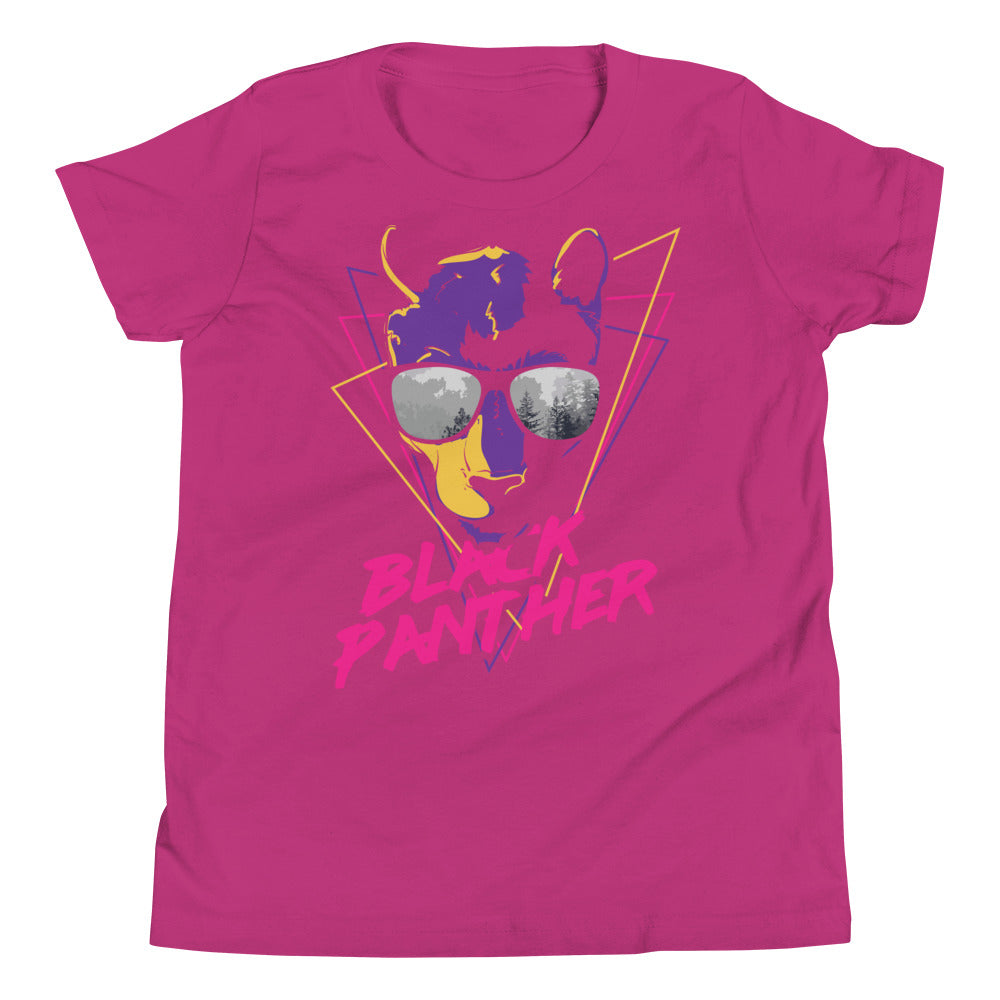 Printagon - Black Panther - Kids Unisex T-shirt - Berry / S