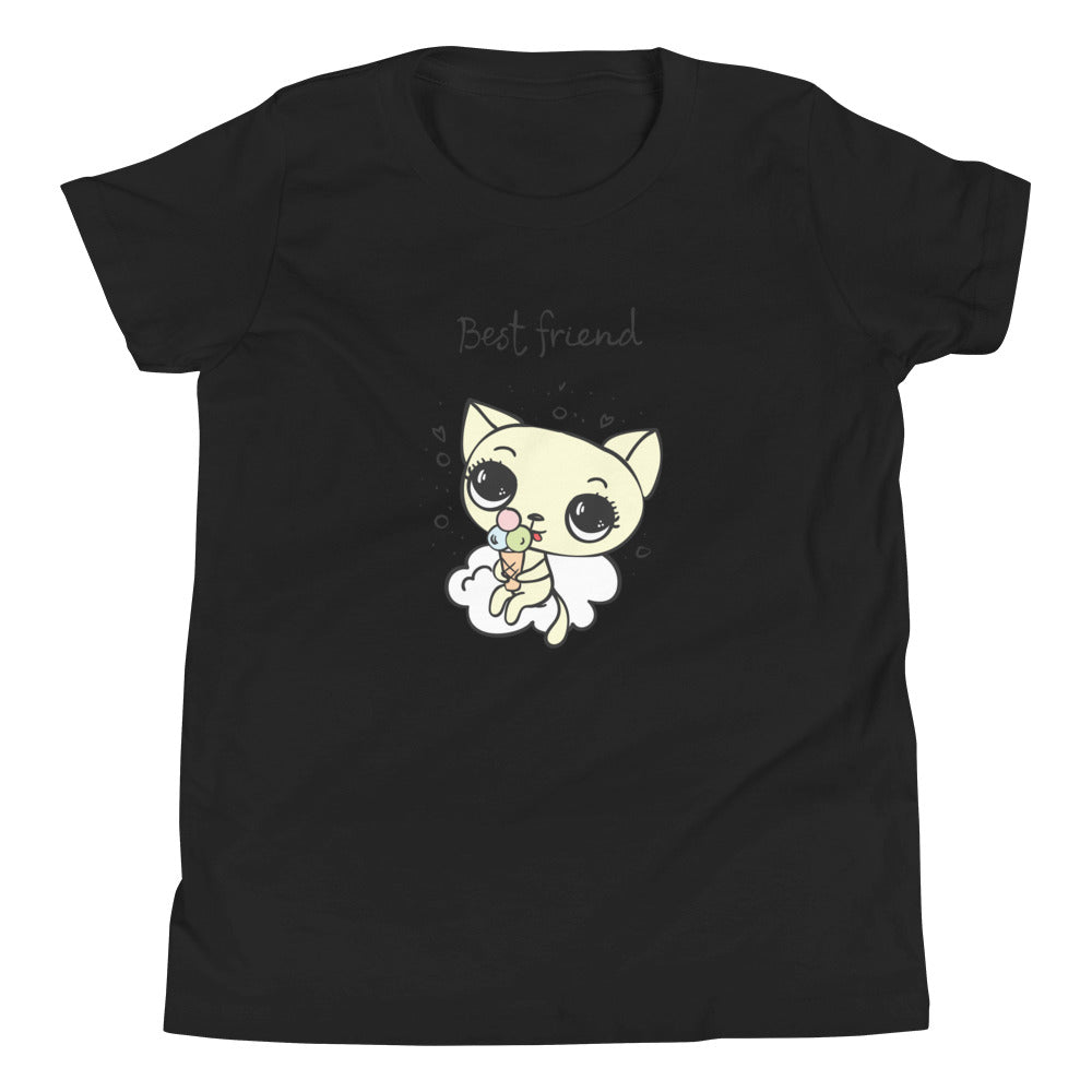 Printagon - Best Friend - Kids Unisex T-shirt - Black / S