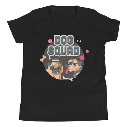 Printagon - Dog Squad - Kids Unisex T-shirt - Black / S