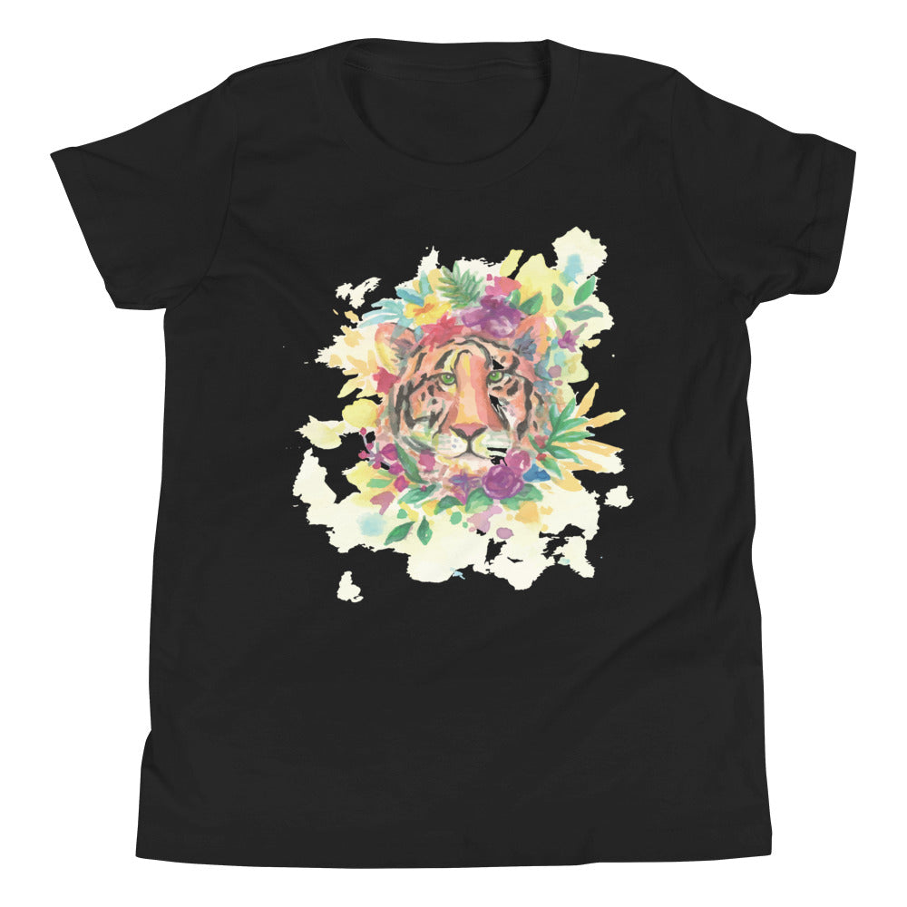 Printagon - Colorful Lion - Kids Unisex T-shirt - Black / S