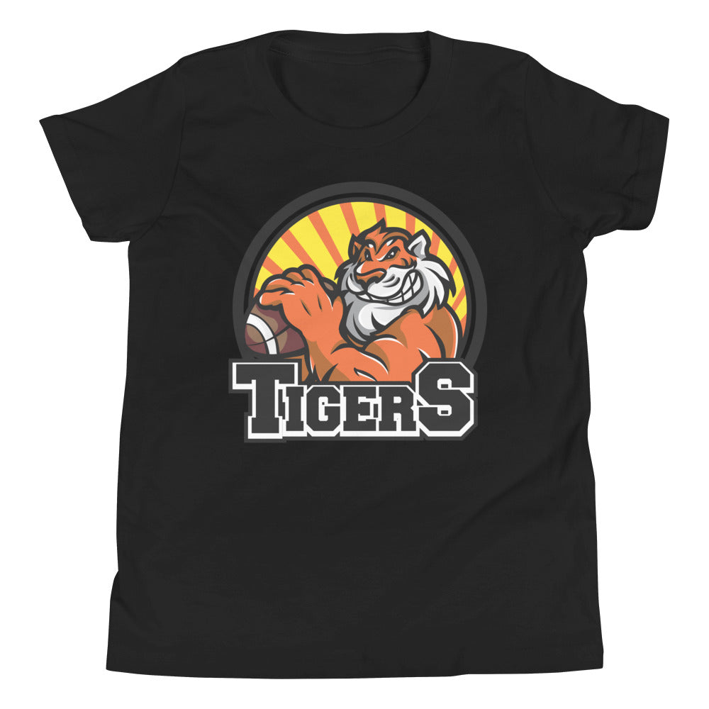 Printagon - Tigers - Kids Unisex T-shirt - Black / S