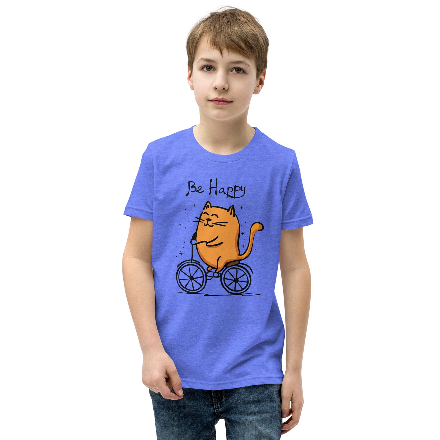 Printagon - Be Happy - Kids Unisex T-shirt -