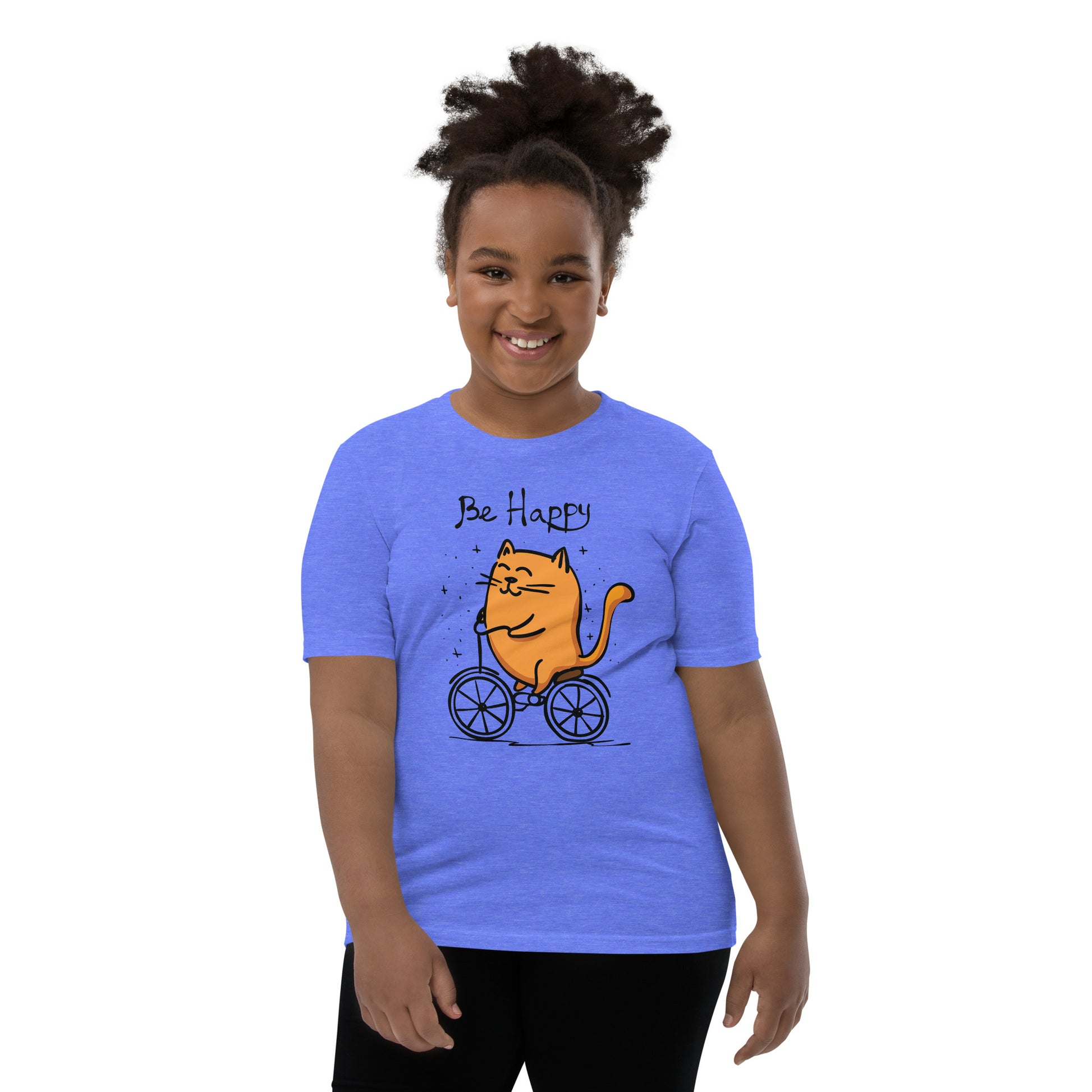 Printagon - Be Happy - Kids Unisex T-shirt -