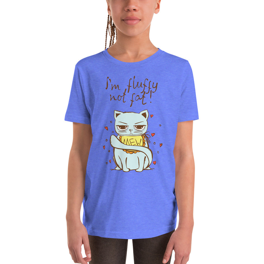 Printagon - I'm Fluffy Not Fat - Kids Unisex T-shirt -