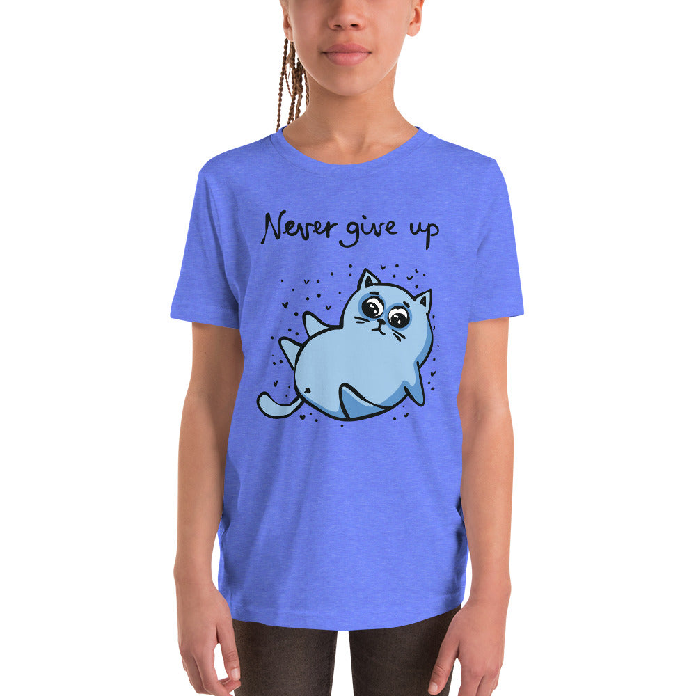 Printagon - Never Give Up - Kids Unisex T-shirt -