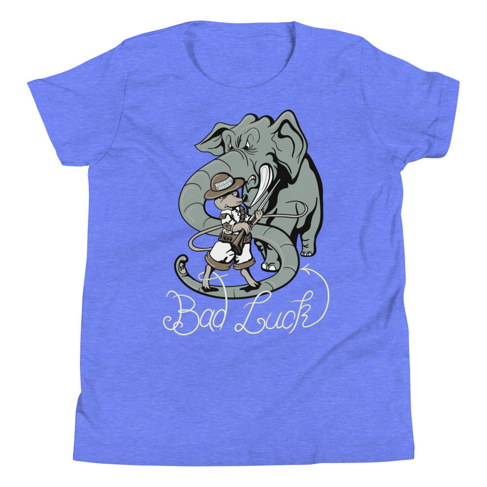 Printagon - Elephant - Kids Unisex T-shirt - Heather Columbia Blue / S