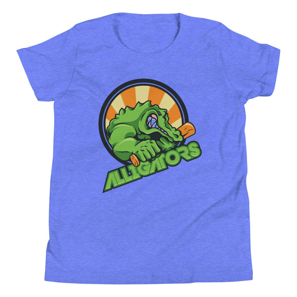 Printagon - Alligators - Kids Unisex T-shirt - Heather Columbia Blue / S