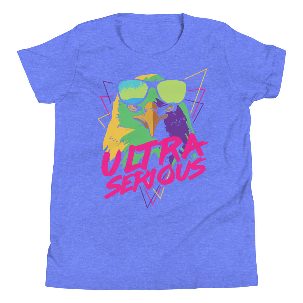 Printagon - Ultra Serious - Kids Unisex T-shirt - Heather Columbia Blue / S