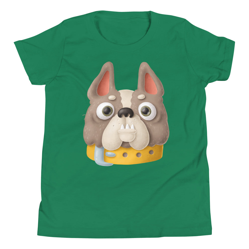 Printagon - Cute Pug - Kids Unisex T-shirt - Kelly / S