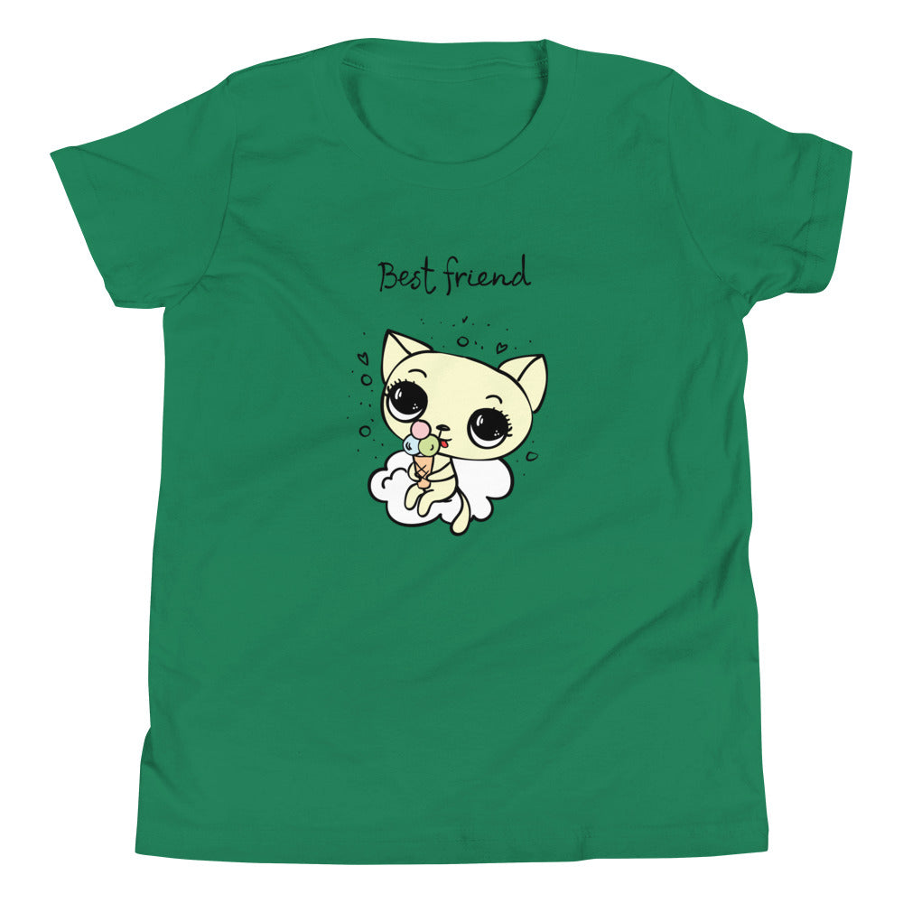 Printagon - Best Friend - Kids Unisex T-shirt - Kelly / S