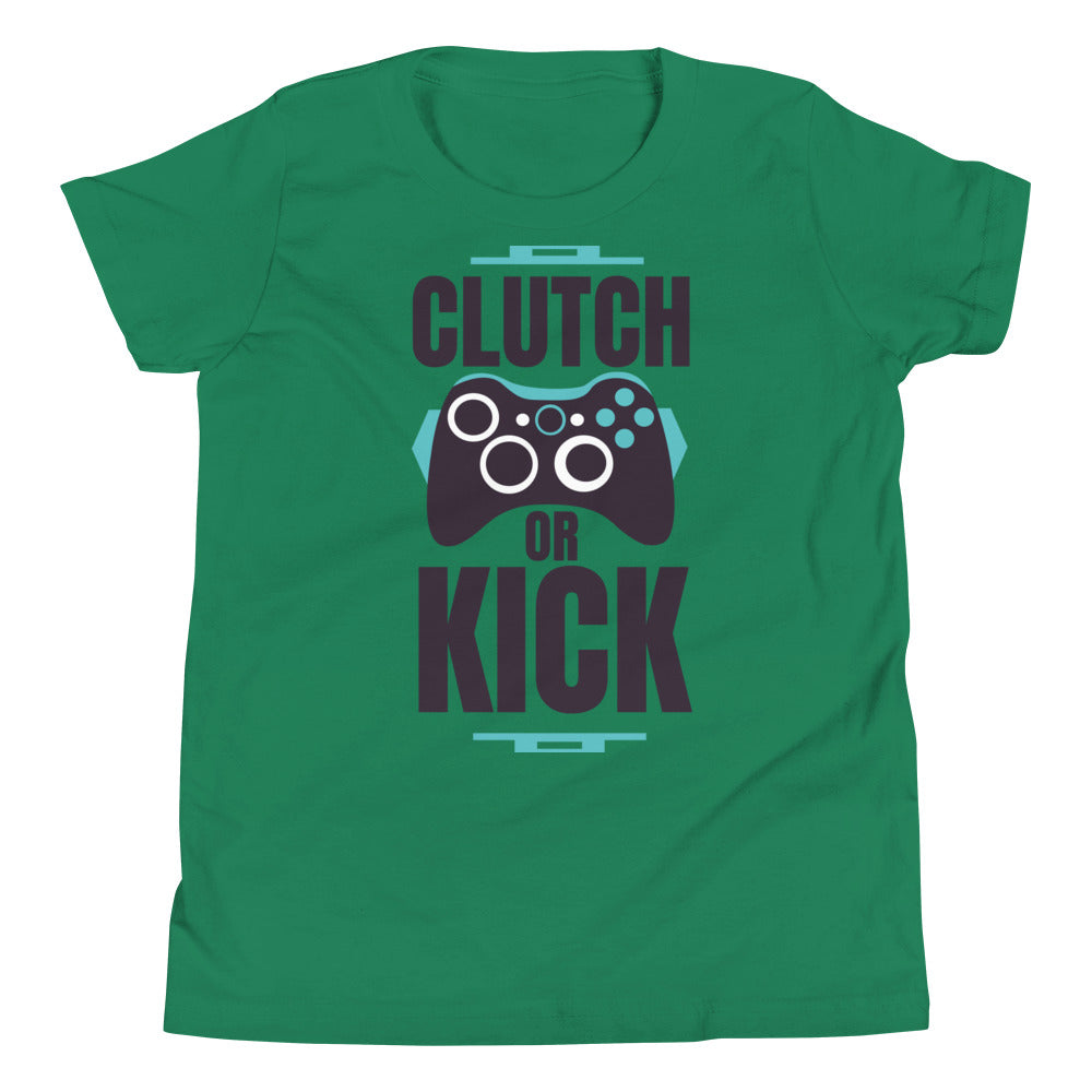 Printagon - Clutch Or Kick - Kids Unisex T-shirt - Kelly / S