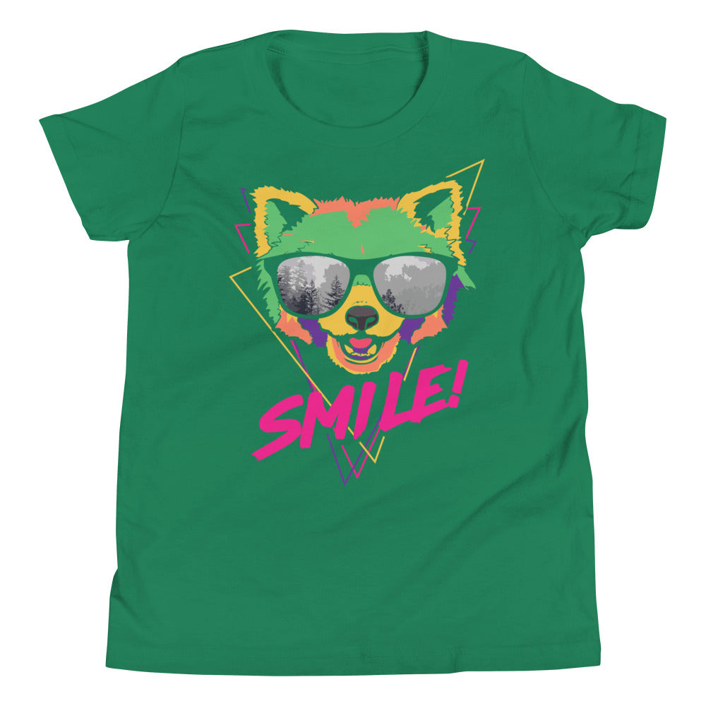 Printagon - Smile - Kids Unisex T-shirt - Kelly / S