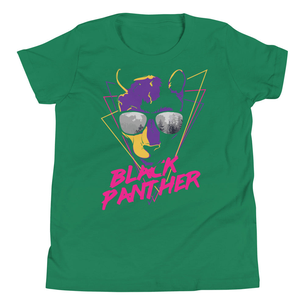 Printagon - Black Panther - Kids Unisex T-shirt - Kelly / S