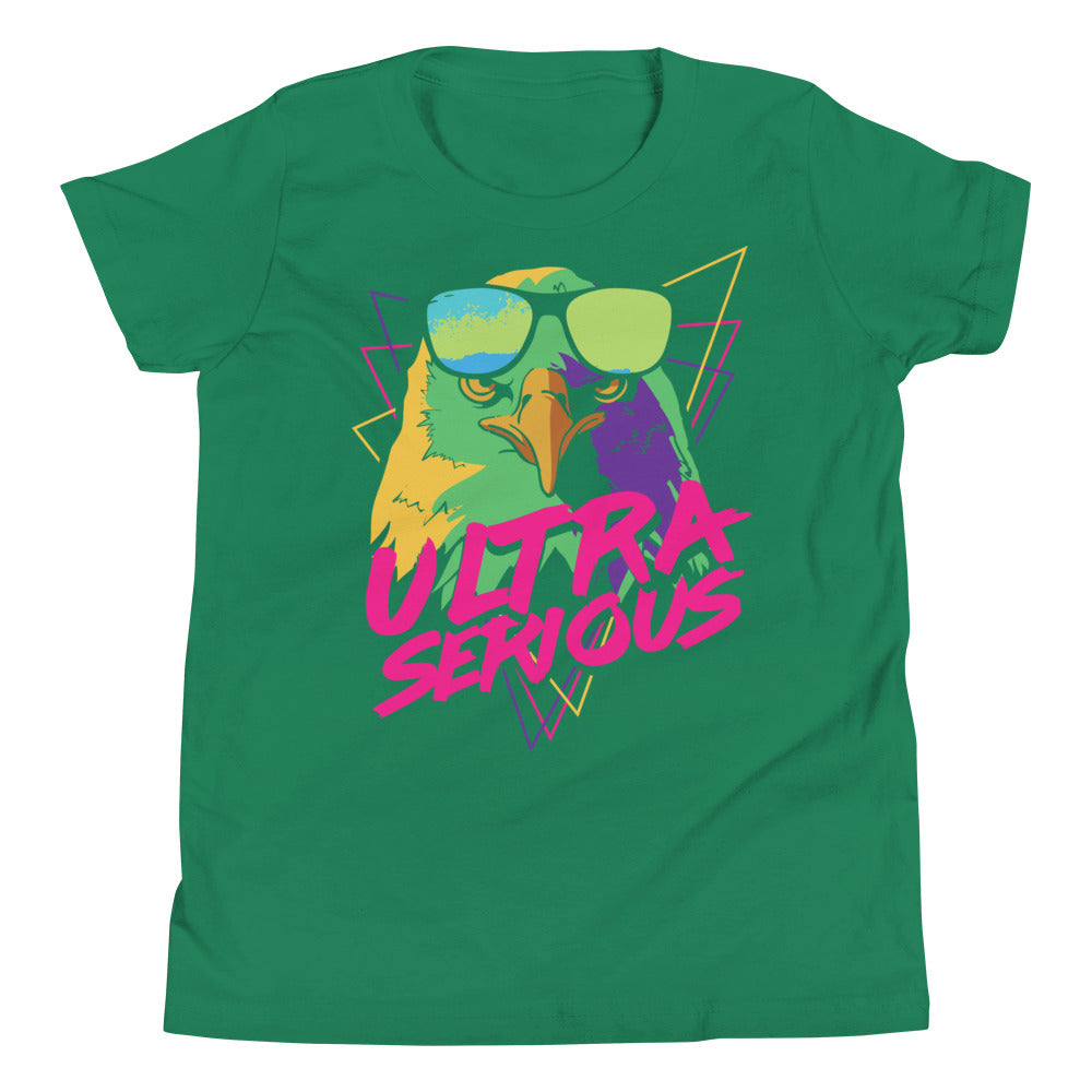 Printagon - Ultra Serious - Kids Unisex T-shirt - Kelly / S