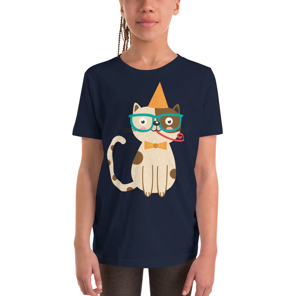 Printagon - Birthday Cat - Kids Unisex T-shirt -