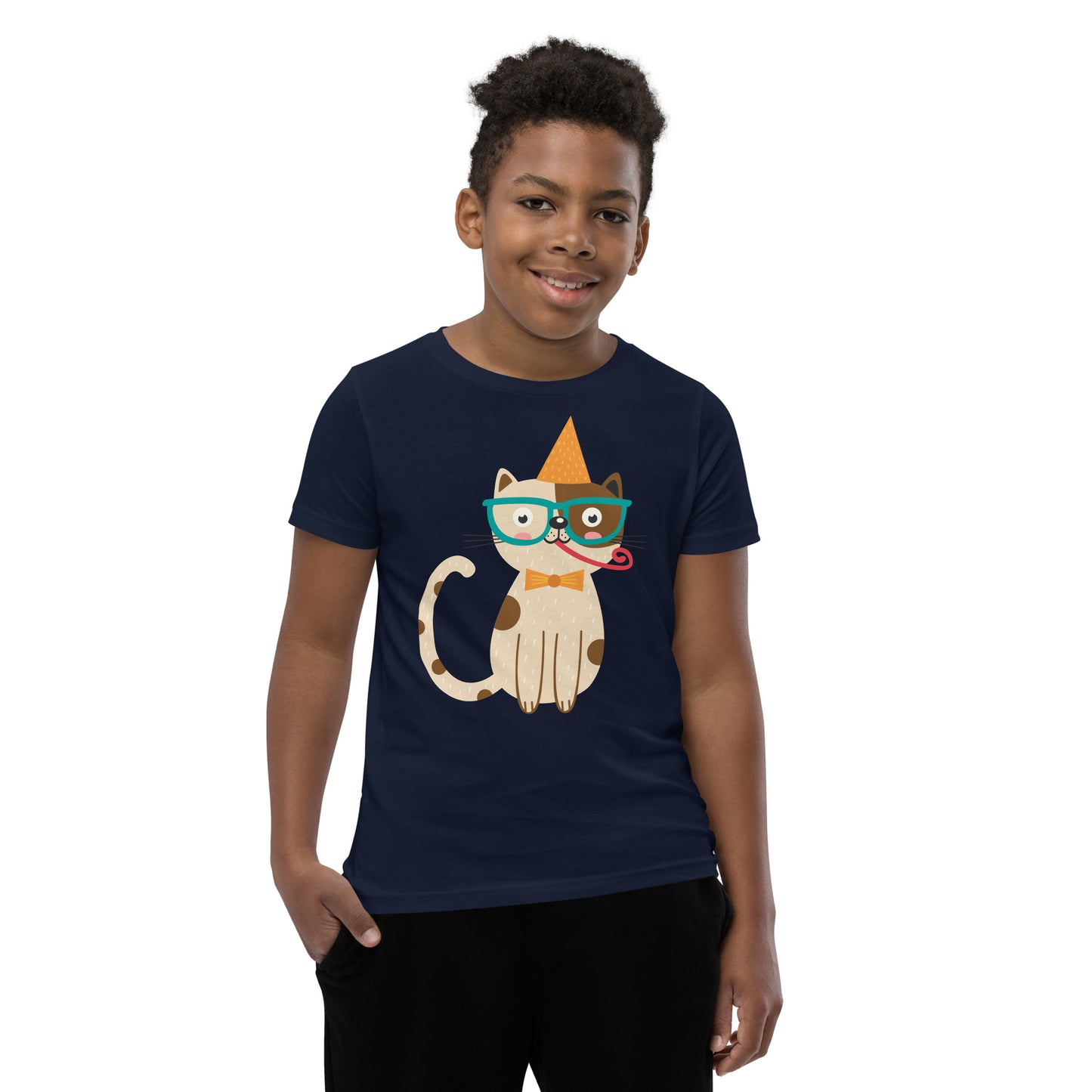 Printagon - Birthday Cat - Kids Unisex T-shirt -