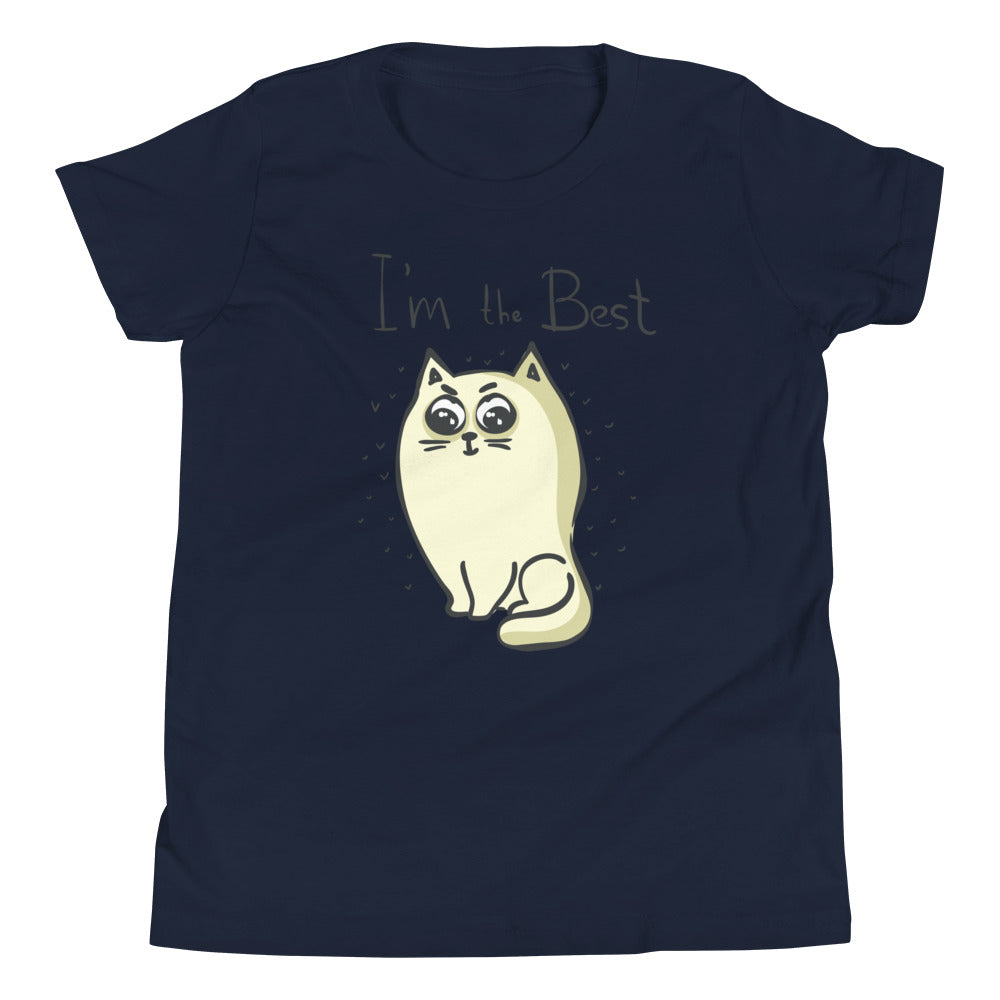 Printagon - I'm The Best - Kids Unisex T-shirt - Navy / S