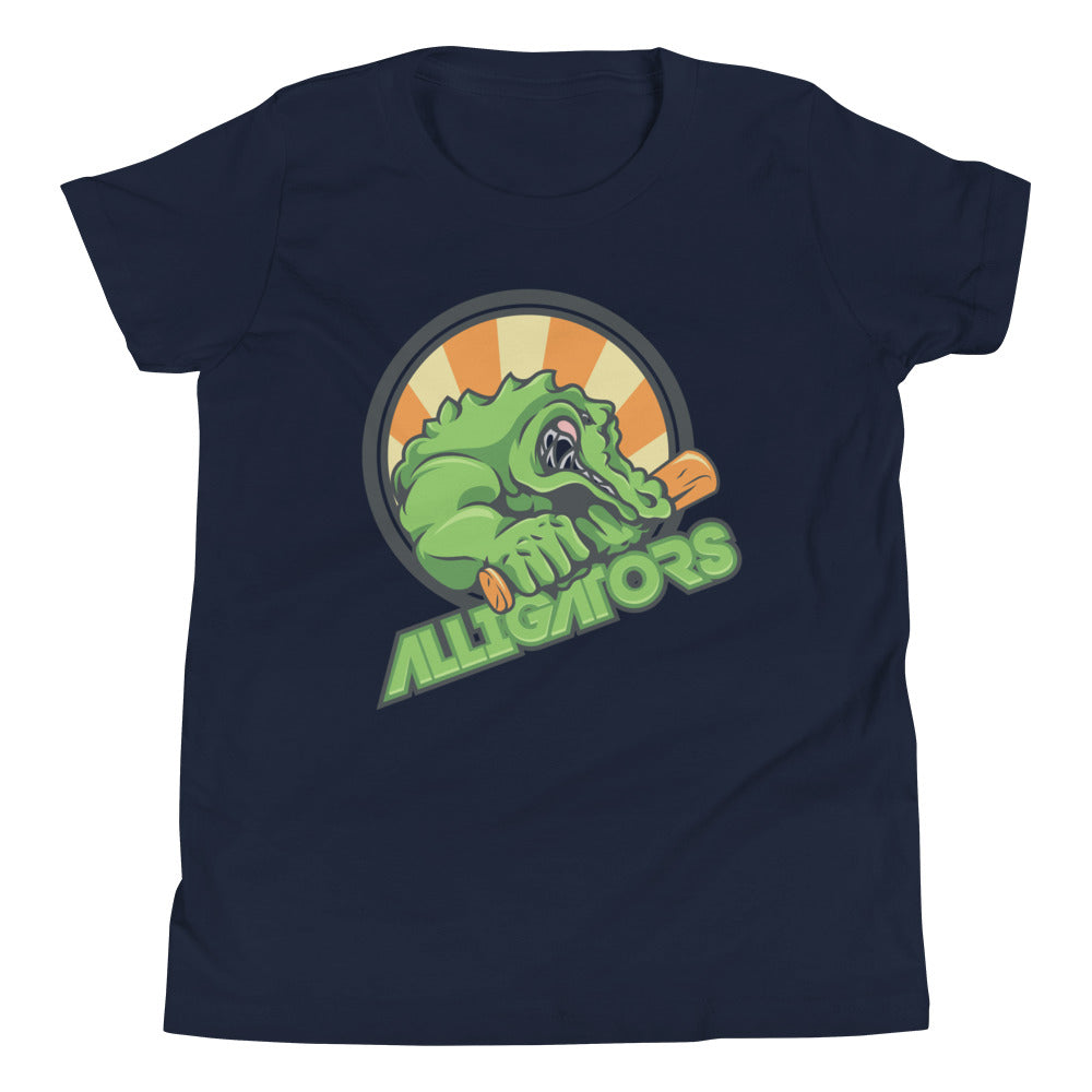 Printagon - Alligators - Kids Unisex T-shirt - Navy / S