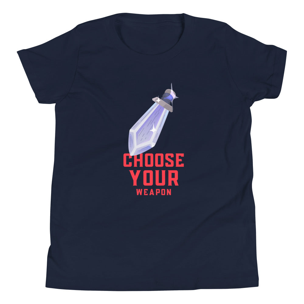 Printagon - Sword Choose Your Weapon - Kids Unisex T-shirt - Navy / S