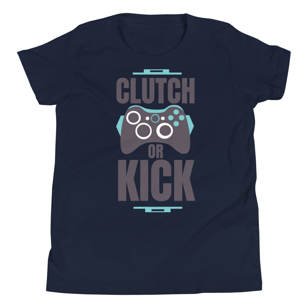 Printagon - Clutch Or Kick - Kids Unisex T-shirt - Navy / S