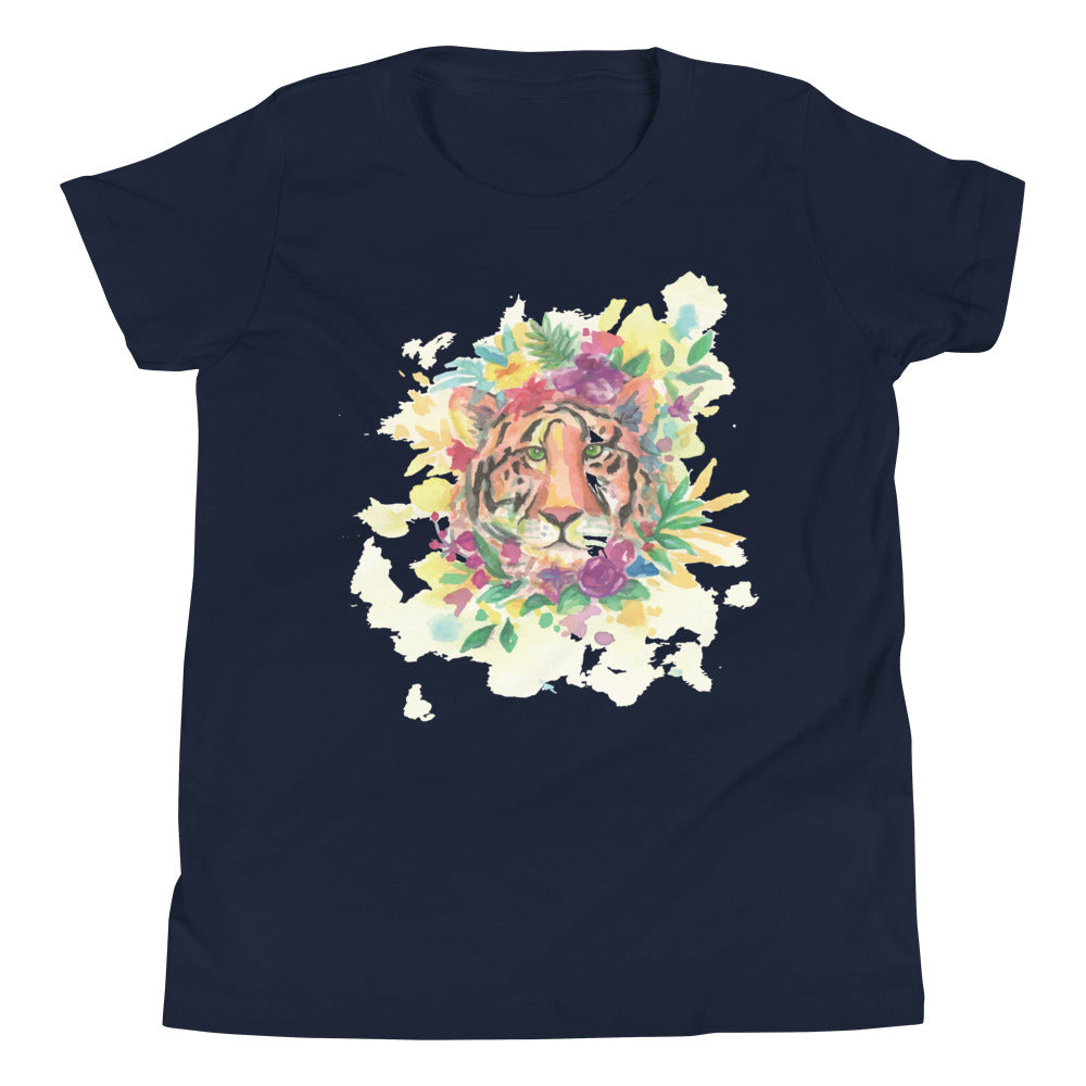 Printagon - Colorful Lion - Kids Unisex T-shirt - Navy / S