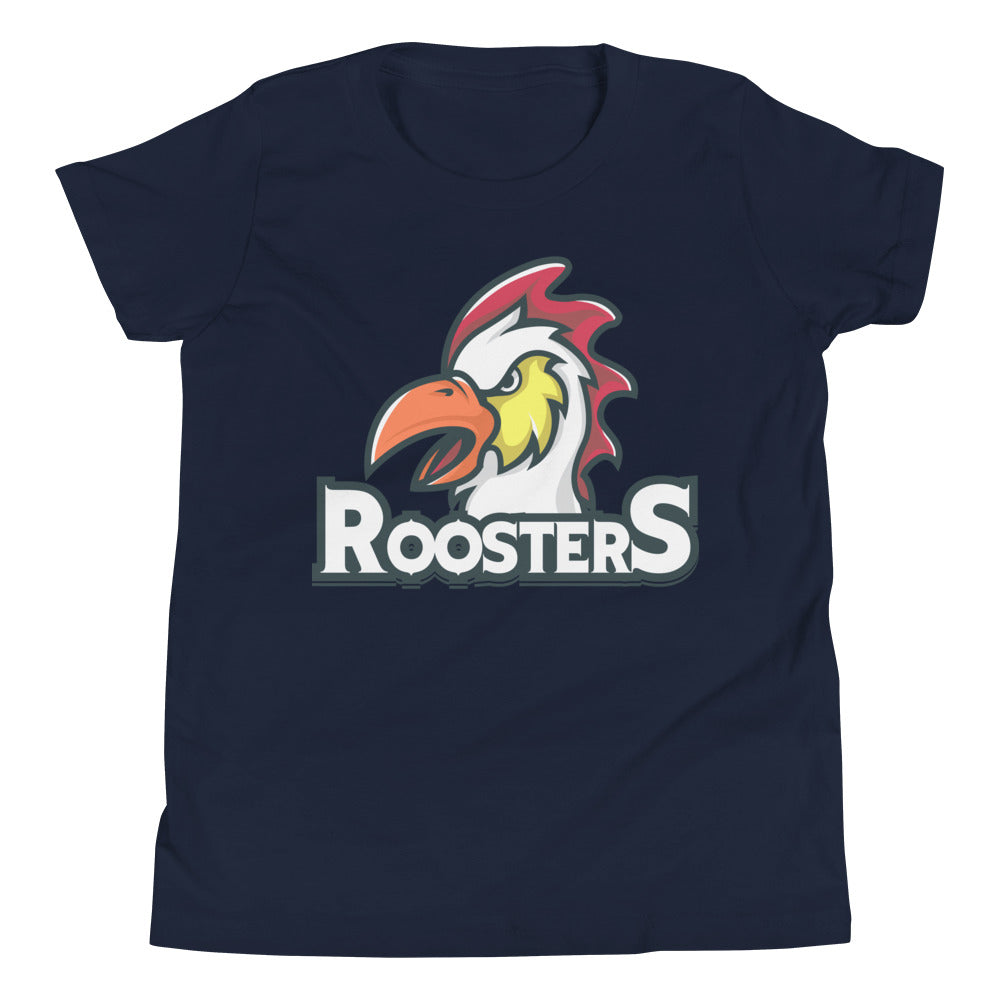 Printagon - Roosters - Kids Unisex T-shirt - Navy / S