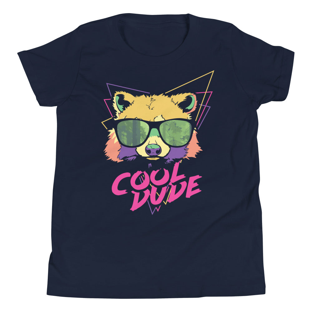 Printagon - Cool Dude - Kids Unisex T-shirt - Navy / S