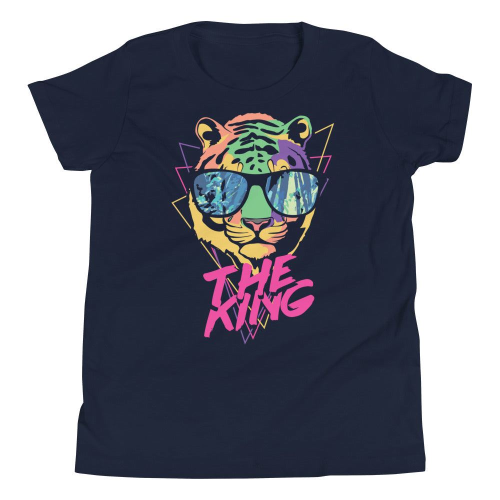 Printagon - The King - Kids Unisex T-shirt - Navy / S