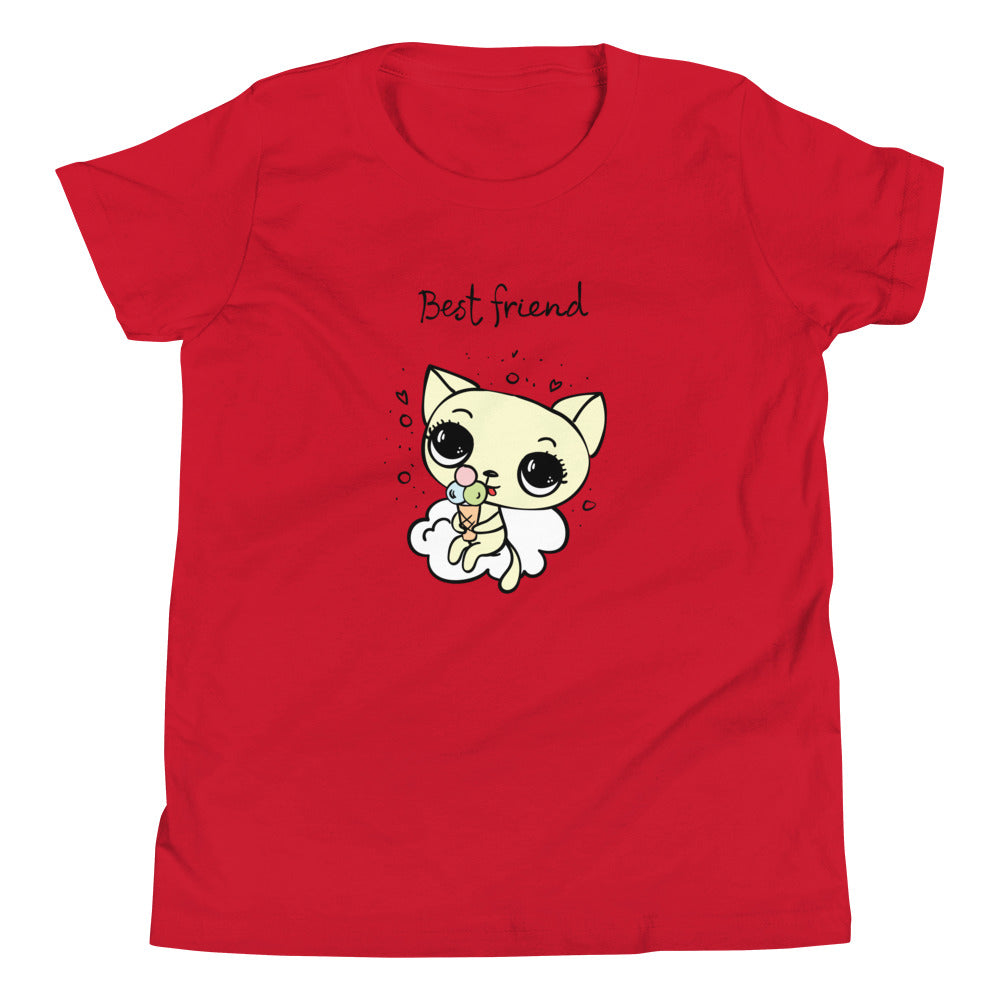 Printagon - Best Friend - Kids Unisex T-shirt - Red / S