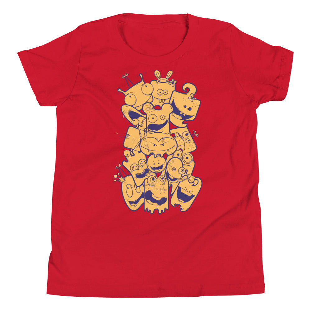 Printagon - Puzzle Like - Kids Unisex T-shirt - Red / S