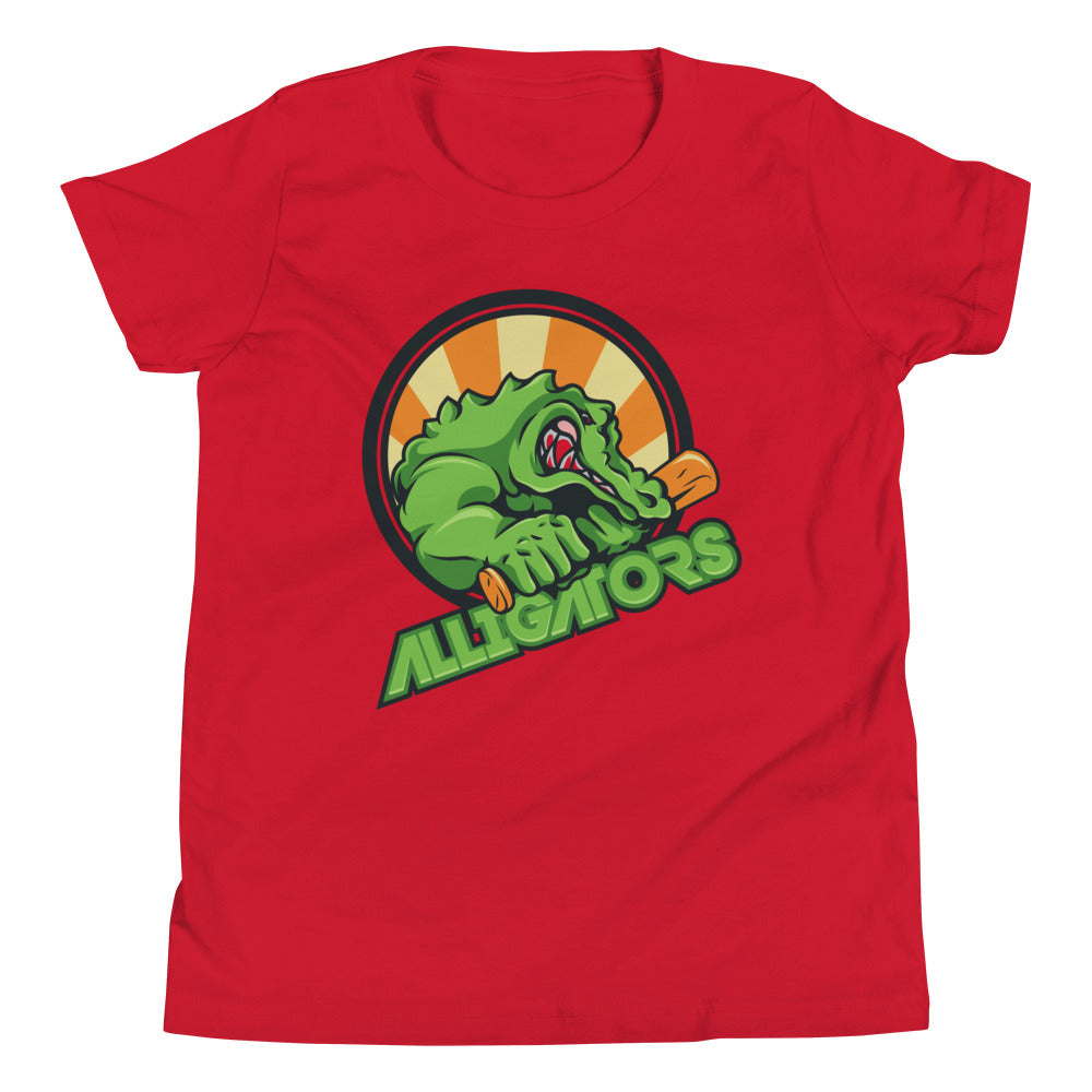 Printagon - Alligators - Kids Unisex T-shirt - Red / S