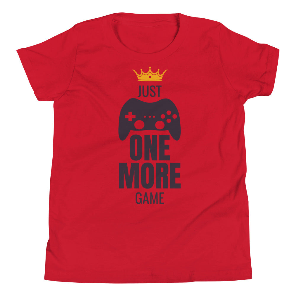 Printagon - Just One More Game - Kids Unisex T-shirt - Red / S