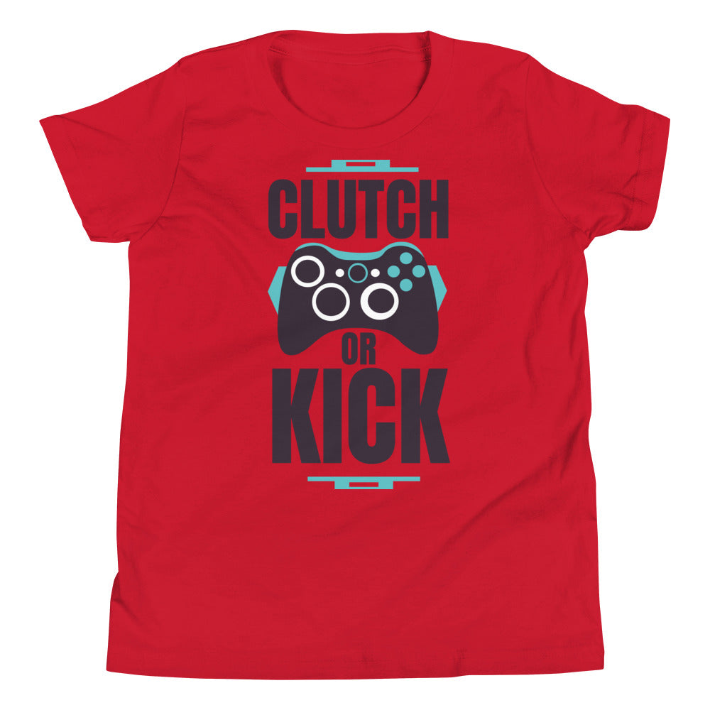 Printagon - Clutch Or Kick - Kids Unisex T-shirt - Red / S