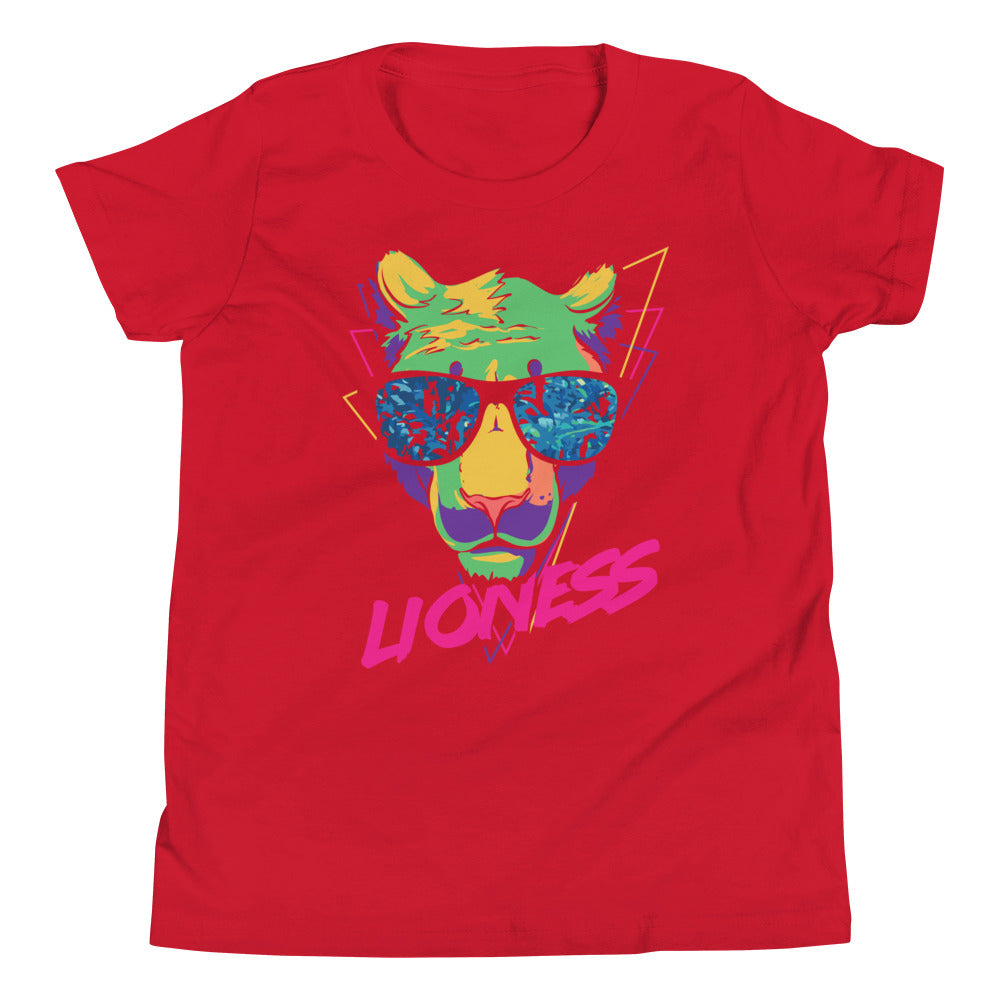 Printagon - Lioness - Kids Unisex T-shirt - Red / S