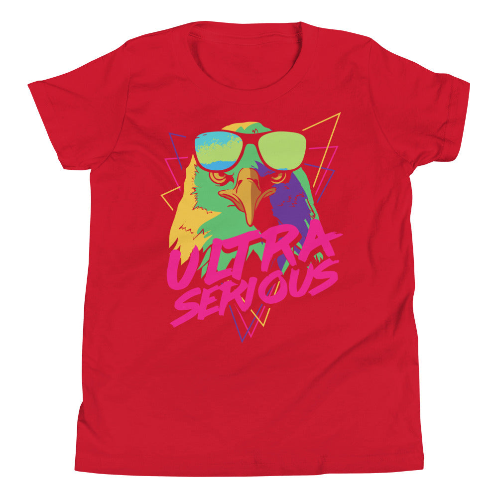 Printagon - Ultra Serious - Kids Unisex T-shirt - Red / S