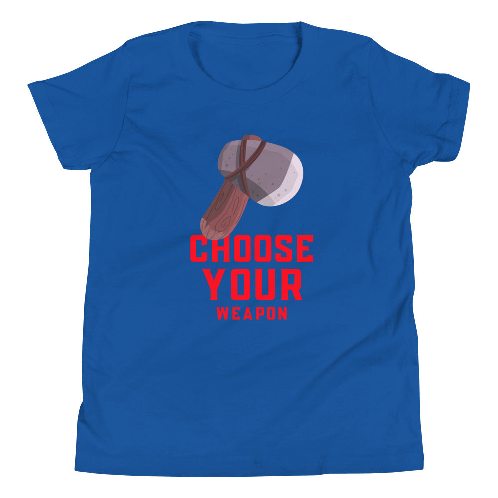 Printagon - Choose Your Weapon - Kids Unisex T-shirt - True Royal / S