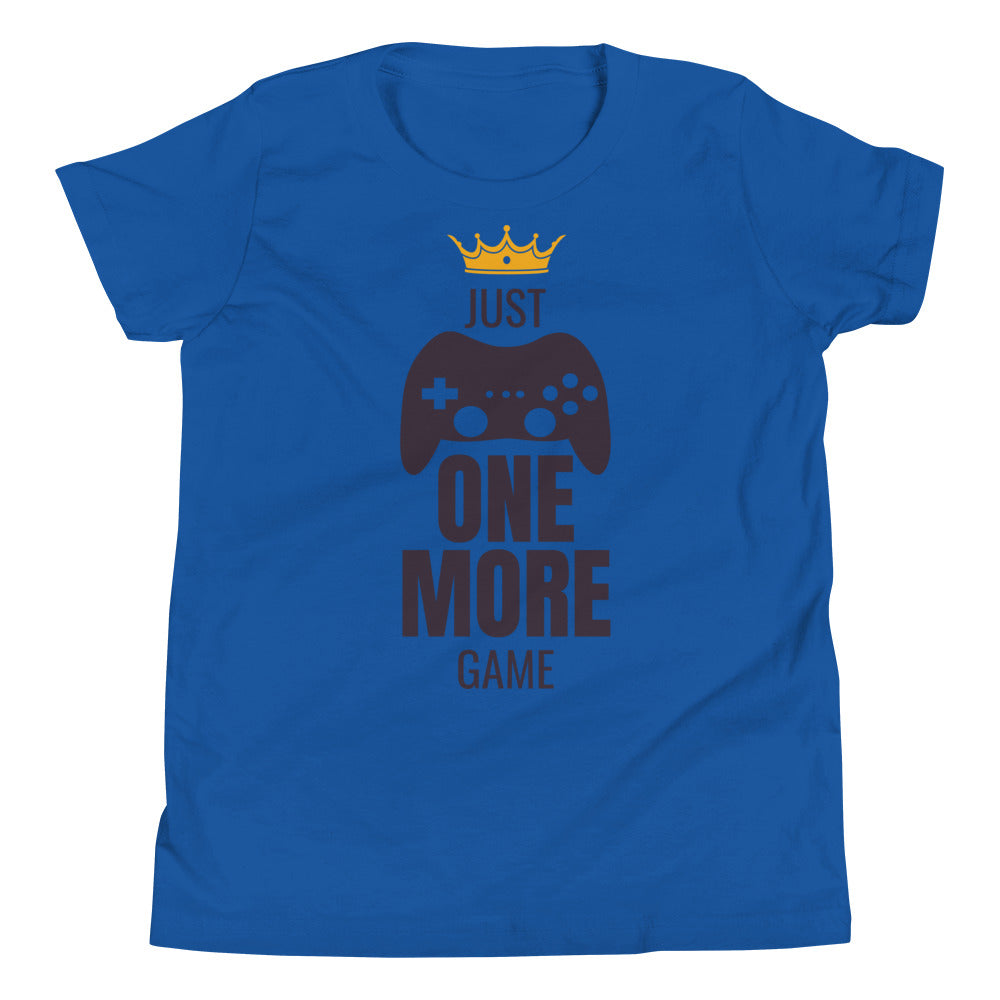 Printagon - Just One More Game - Kids Unisex T-shirt - True Royal / S