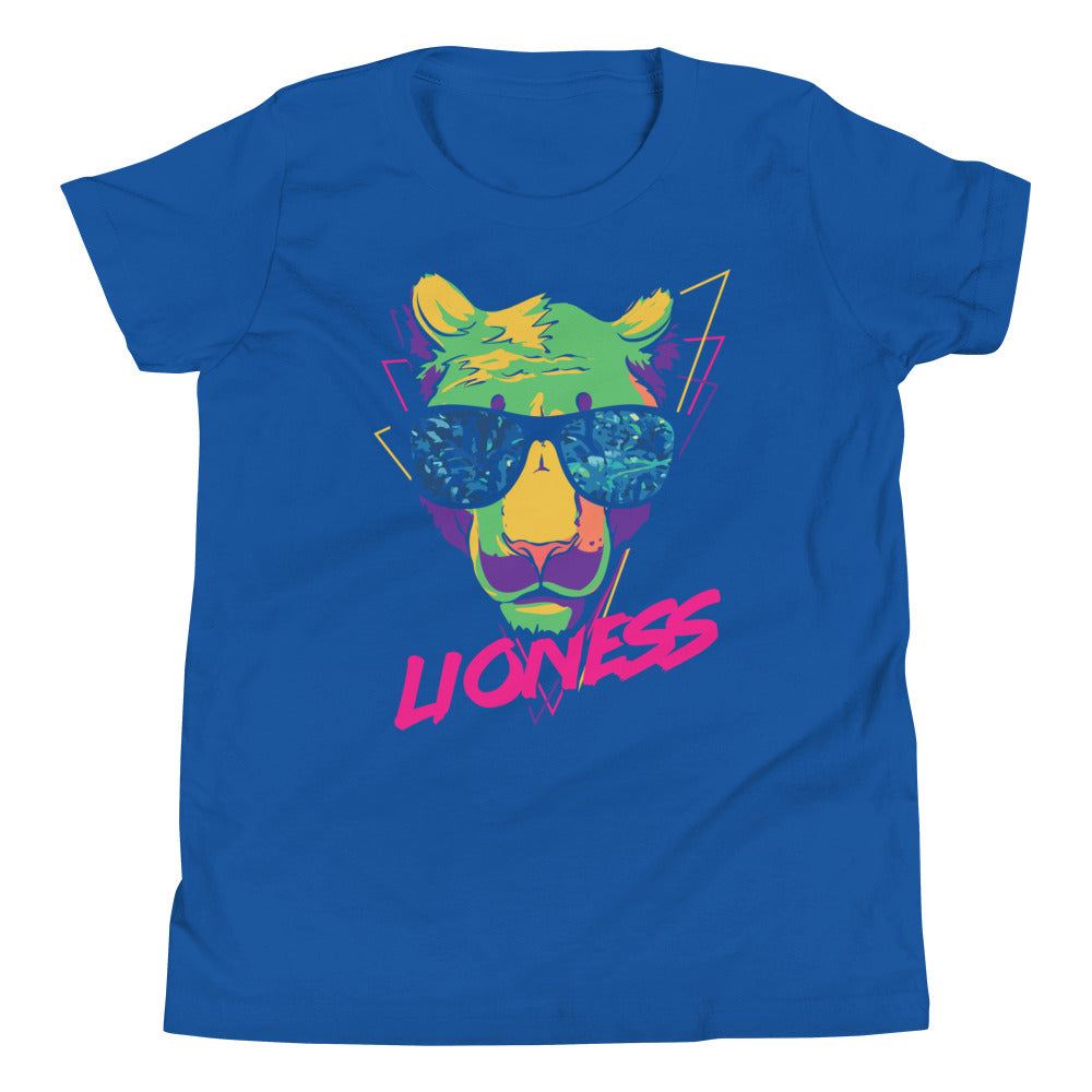 Printagon - Lioness - Kids Unisex T-shirt - True Royal / S